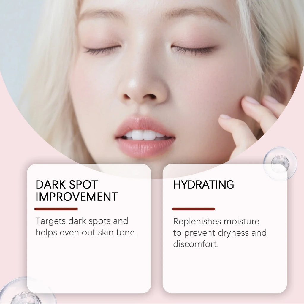 Pink Peptide Serum for Dull Skin Brightening Skin Dark Spots Improvent Even Skin Tone Enhance Elasticity Smoothing Face Essence